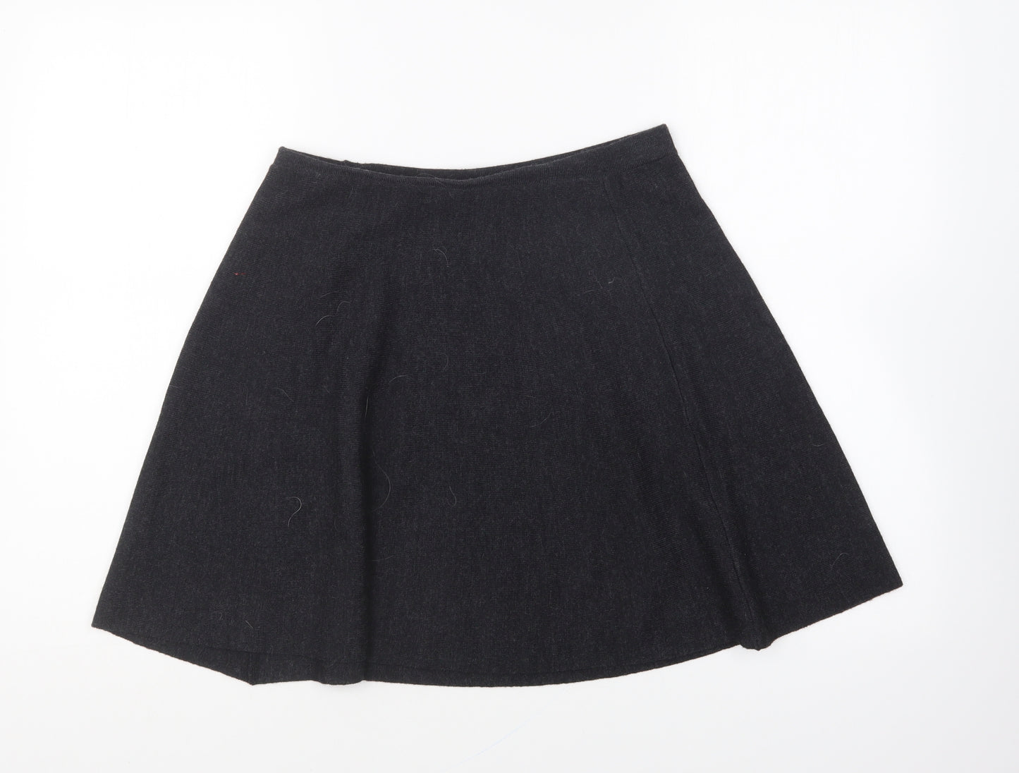 Tahari Womens Grey Acrylic Skater Skirt Size S