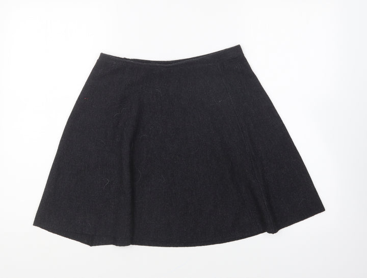 Tahari Womens Grey Acrylic Skater Skirt Size S