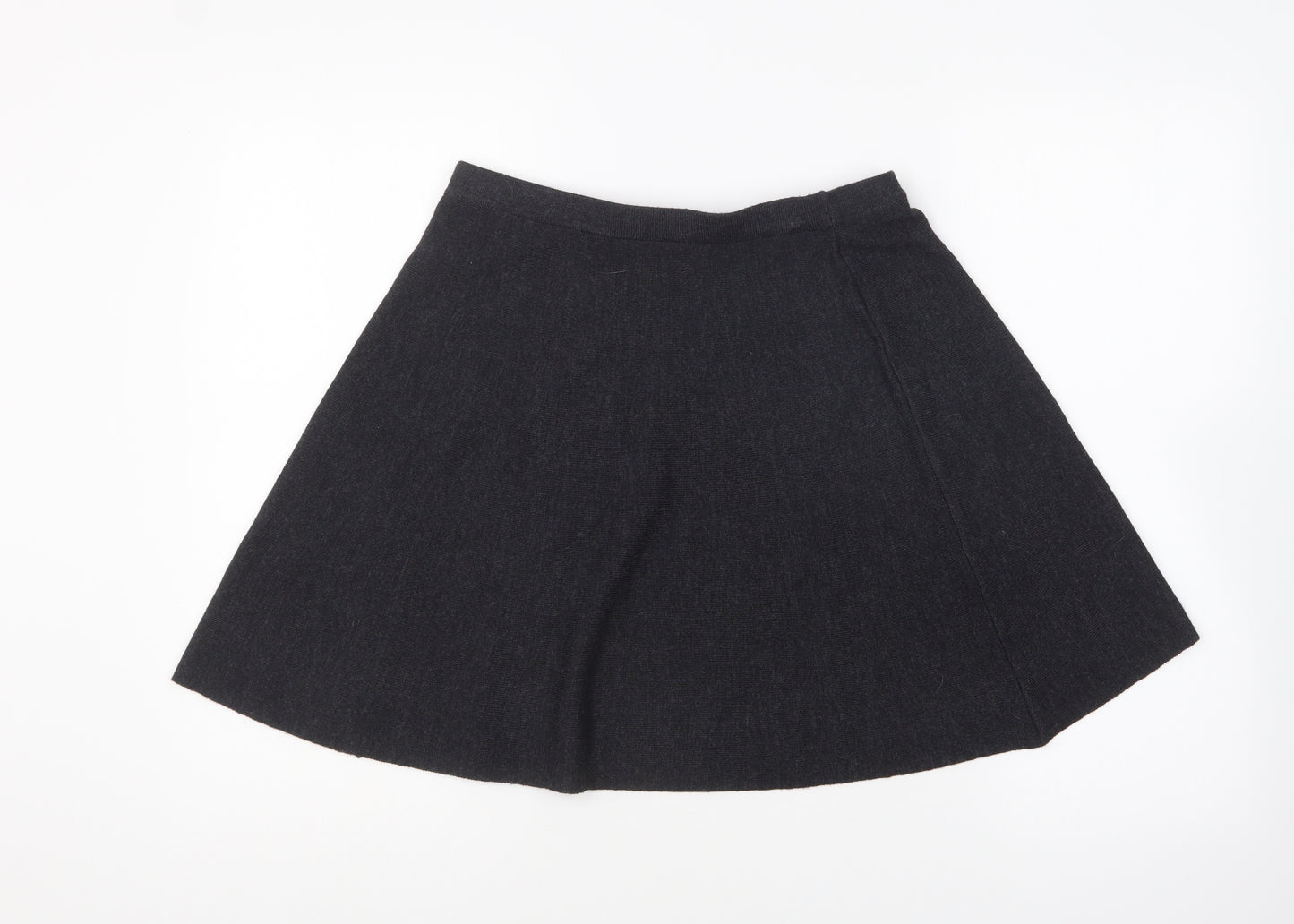 Tahari Womens Grey Acrylic Skater Skirt Size S
