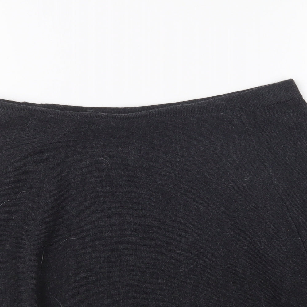 Tahari Womens Grey Acrylic Skater Skirt Size S