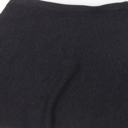 Tahari Womens Grey Acrylic Skater Skirt Size S