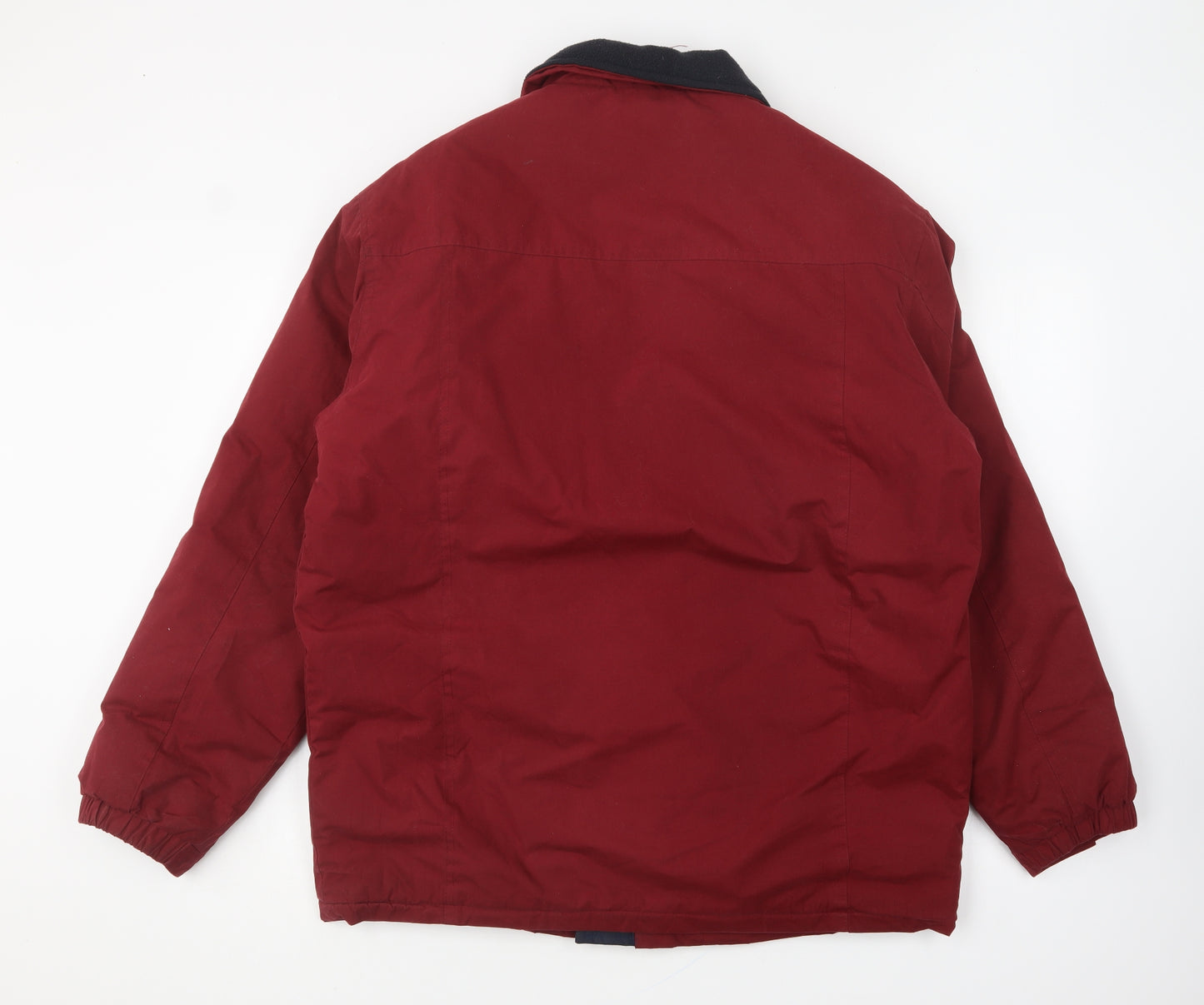 Paul Berman Mens Red Windbreaker Coat Size M Zip