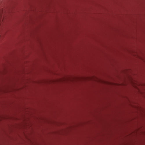 Paul Berman Mens Red Windbreaker Coat Size M Zip