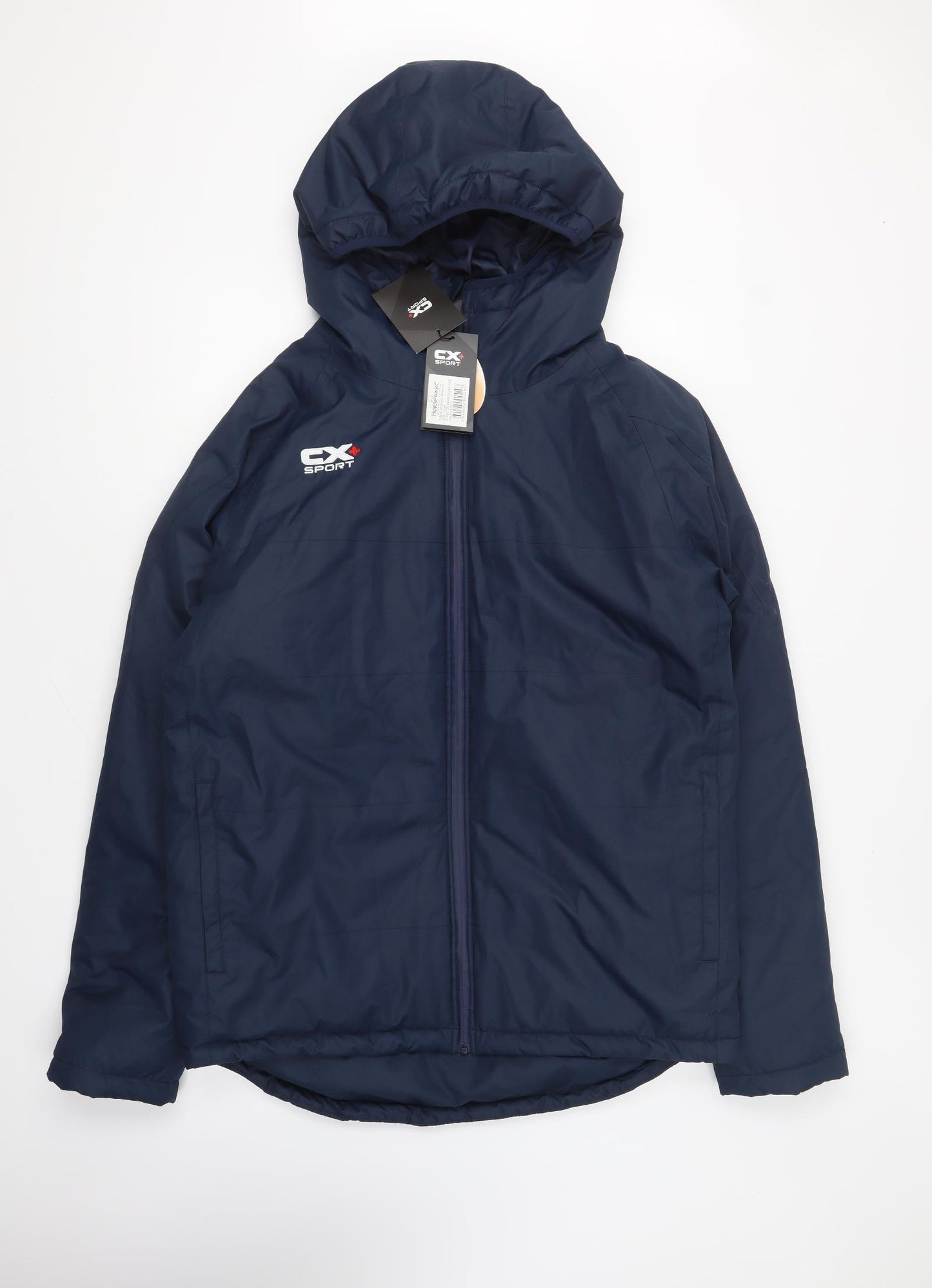 CX Sport Mens Blue Rain Coat Coat Size L Zip