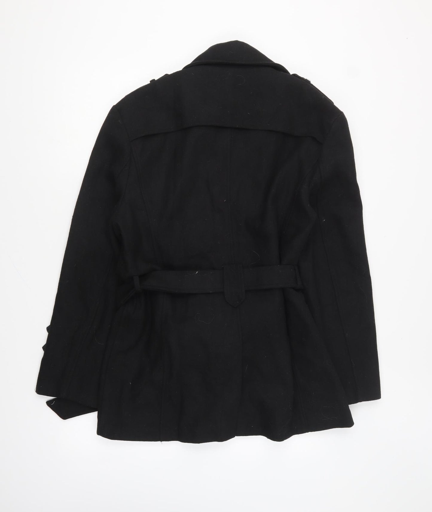 Xianghua Womens Black Pea Coat Coat Size 2XL Button