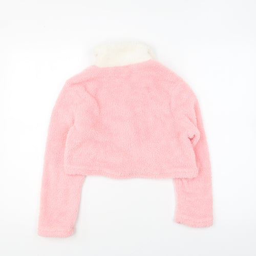SheIn Girls Pink Jacket Size 10 Years Button
