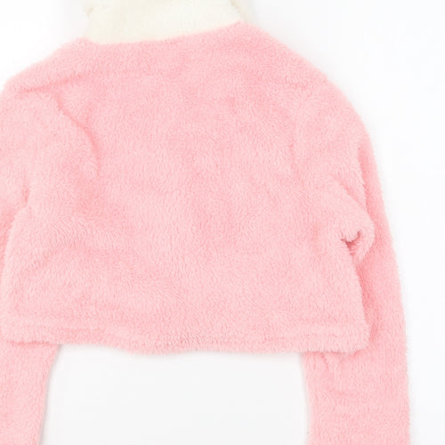 SheIn Girls Pink Jacket Size 10 Years Button