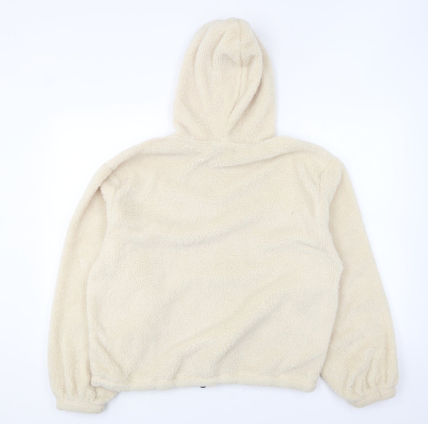 George Womens Beige Polyester Pullover Hoodie Size M Pullover