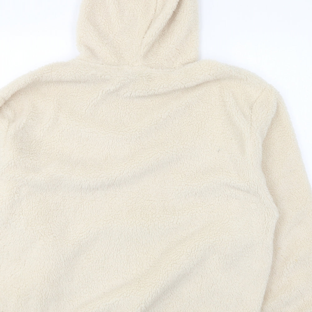 George Womens Beige Polyester Pullover Hoodie Size M Pullover