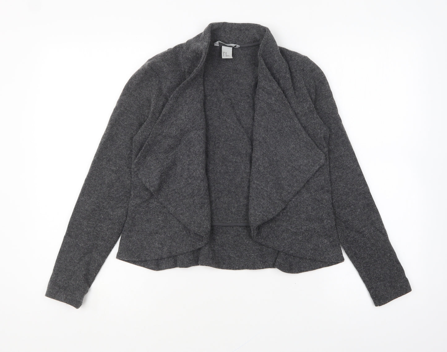H&M Womens Grey V-Neck Acrylic Cardigan Jumper Size XS