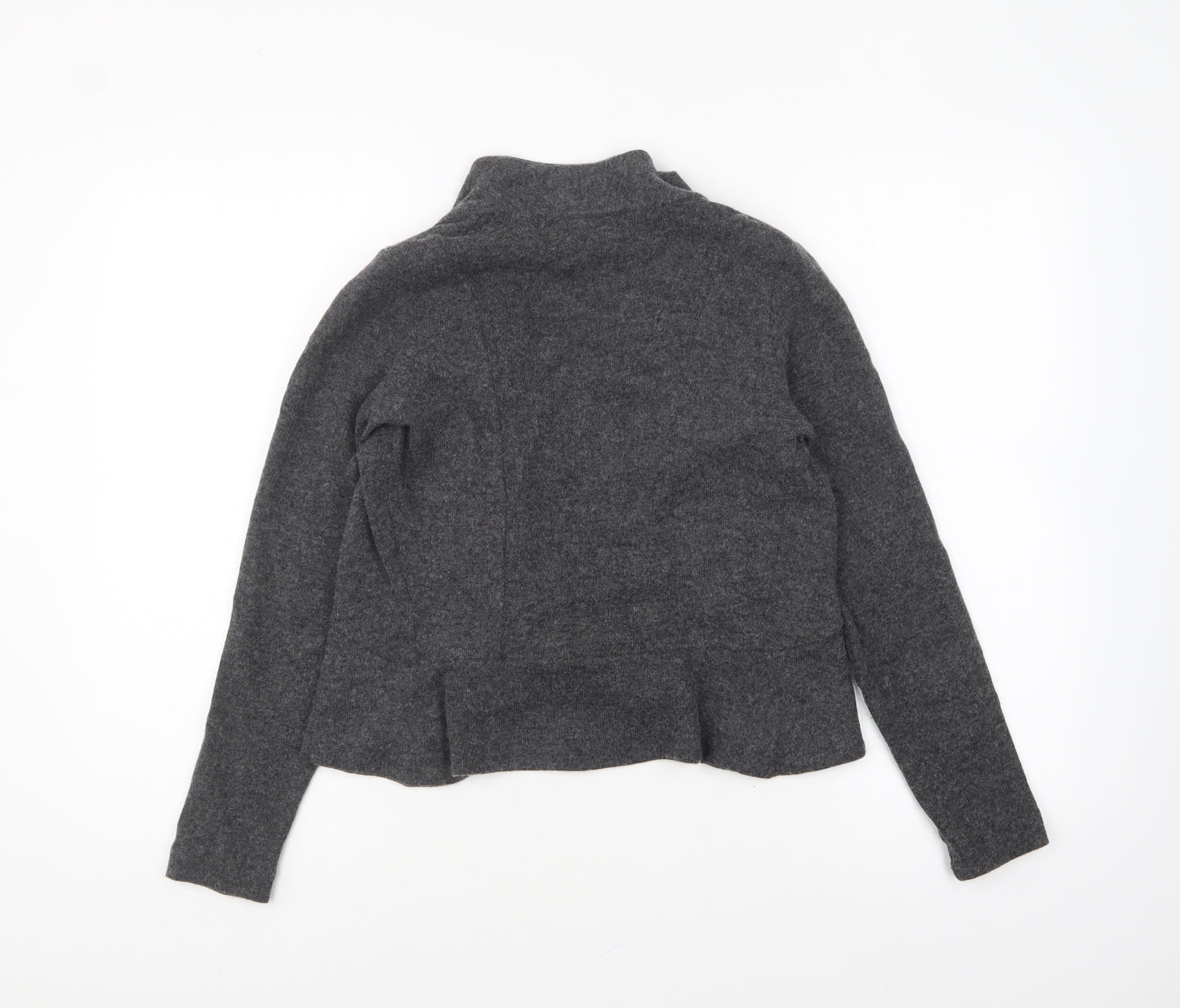 H&M Womens Grey V-Neck Acrylic Cardigan Jumper Size XS