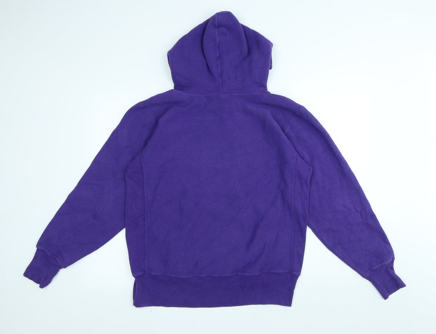 Champion Mens Purple Polyester Pullover Hoodie Size L - Union City New Jersey