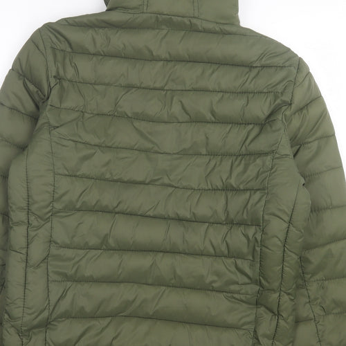 Livergy Mens Green Puffer Jacket Jacket Size L Zip