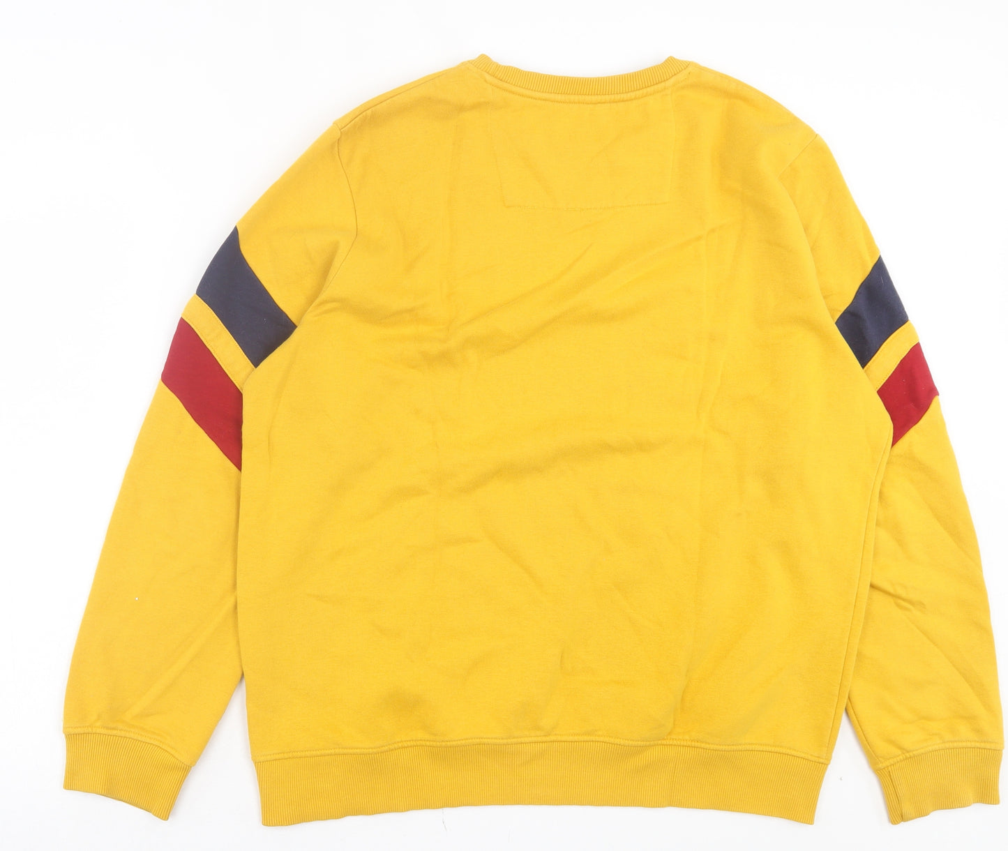 F&F Mens Yellow Cotton Pullover Sweatshirt Size XL - USA
