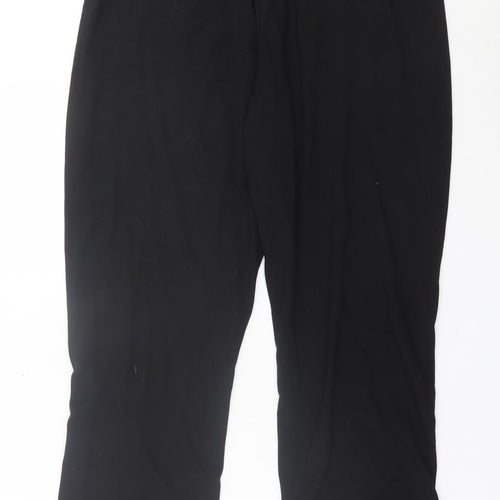 Slazenger Mens Black Polyester Jogger Trousers Size XL L28 in Regular Drawstring
