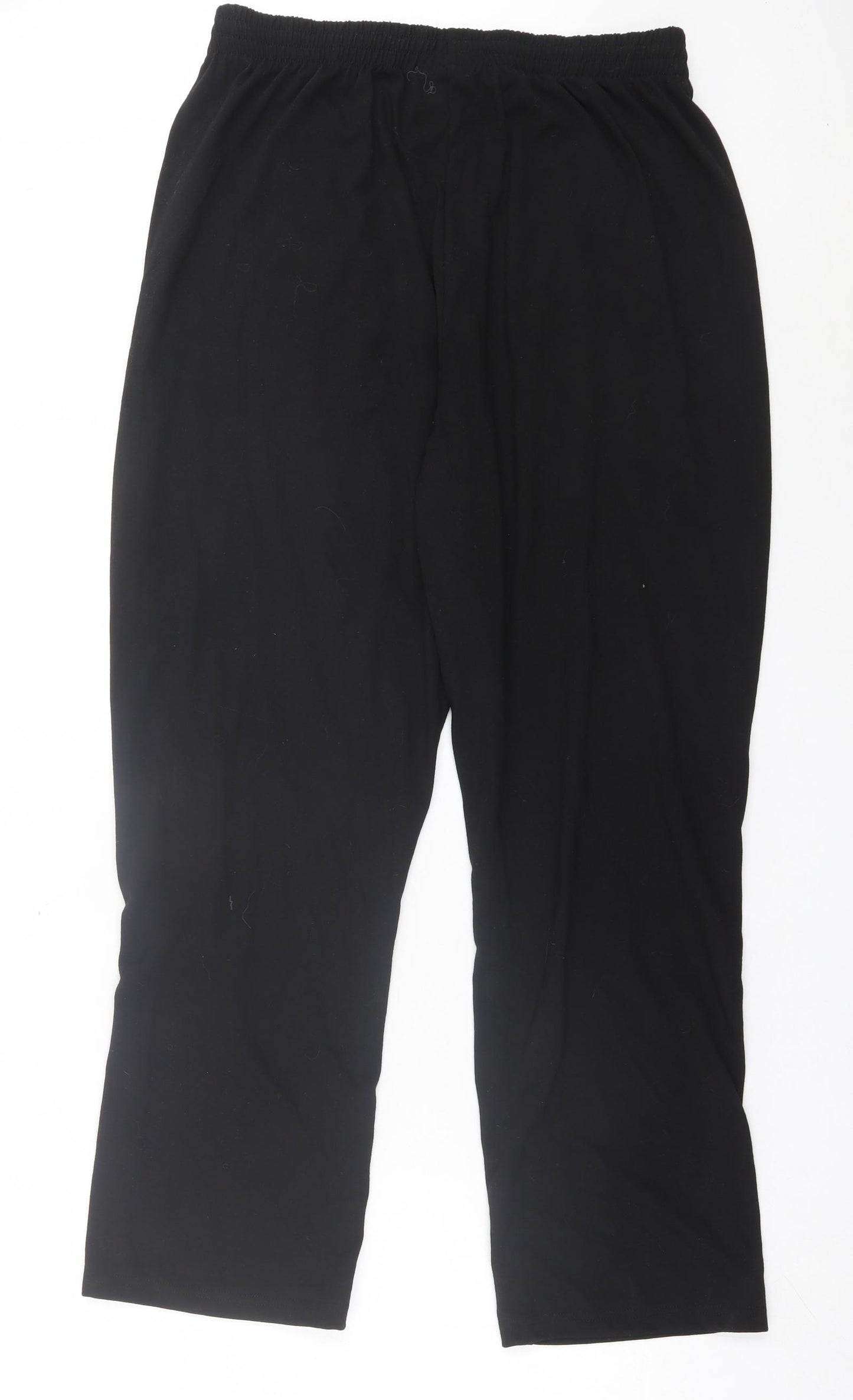 Slazenger Mens Black Polyester Jogger Trousers Size XL L28 in Regular Drawstring