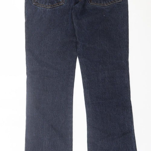 mope Mens Blue Cotton Straight Jeans Size 28 in L32 in Regular Button