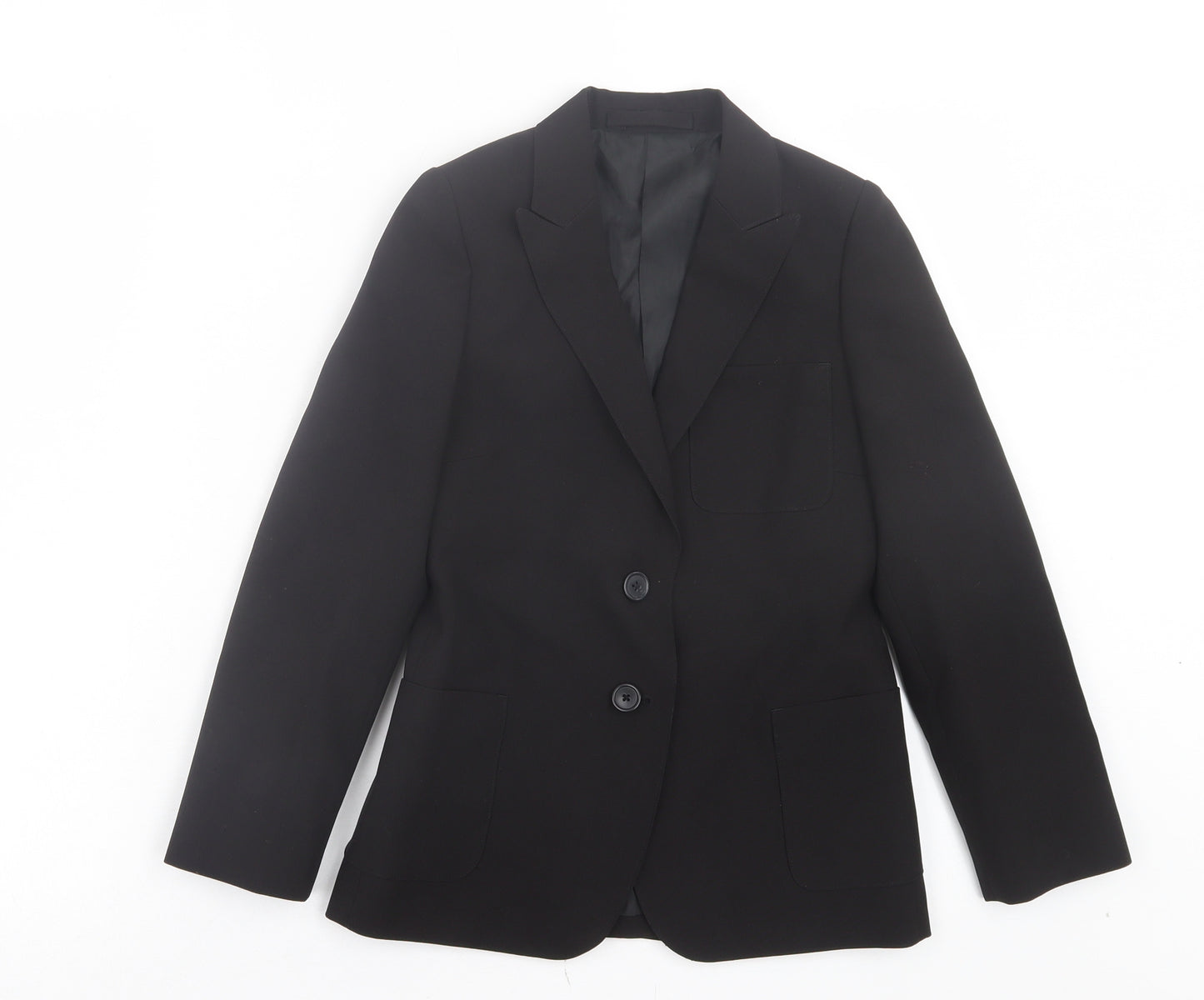 Debenhams Boys Black Jacket Blazer Size 9 Years Button