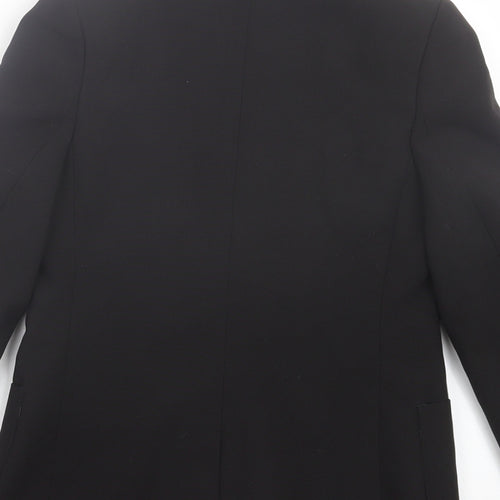 Debenhams Boys Black Jacket Blazer Size 9 Years Button