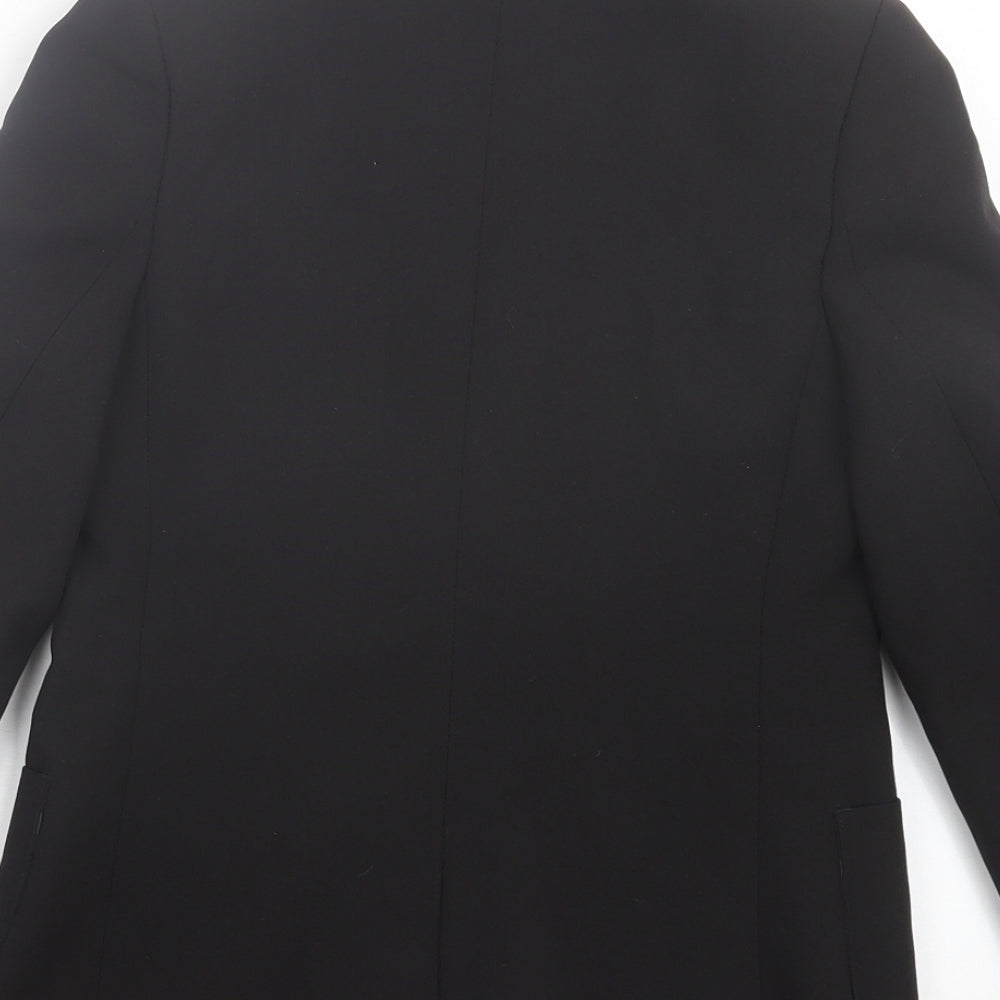 Debenhams Boys Black Jacket Blazer Size 9 Years Button