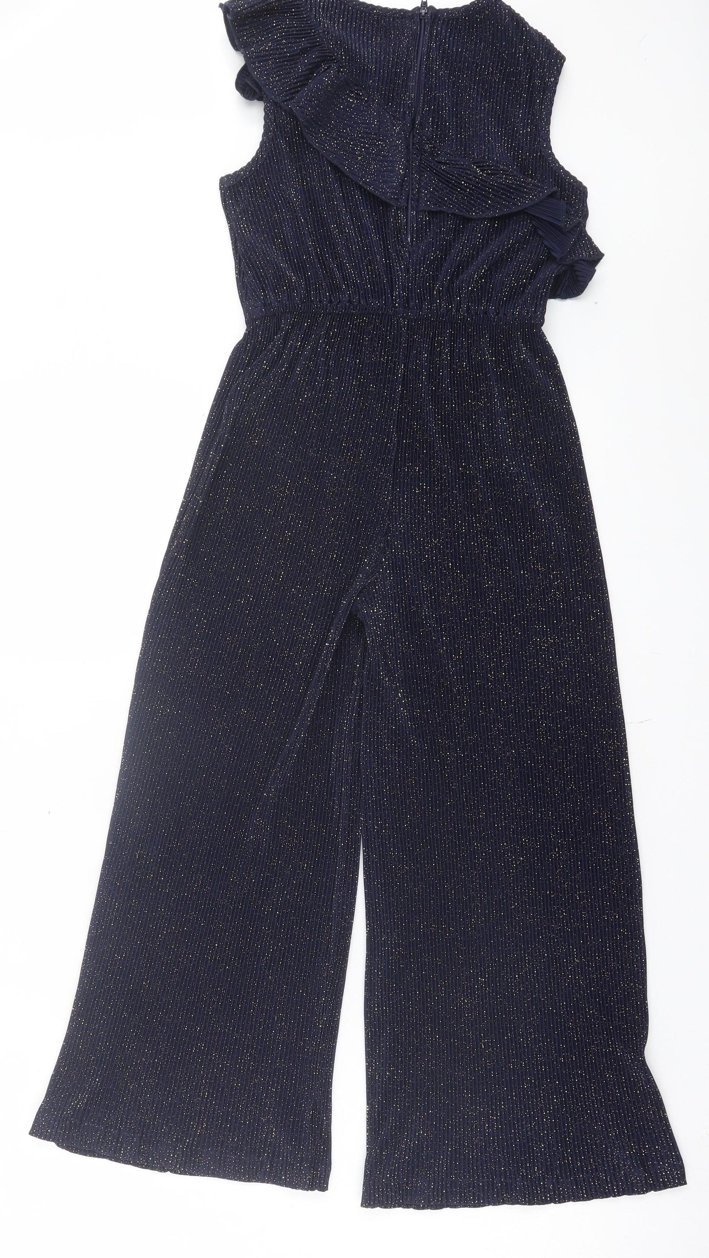 George Girls Black Polyester Jumpsuit One-Piece Size 7-8 Years Zip