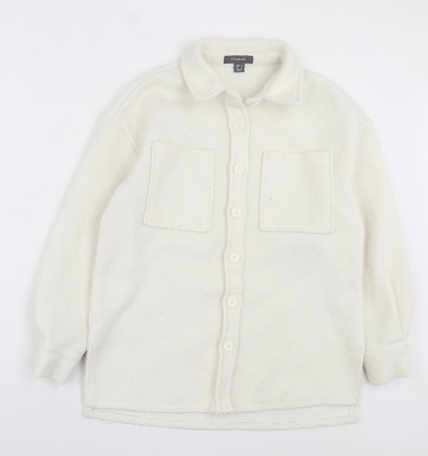 Primark Womens Ivory Jacket Size 6 Button