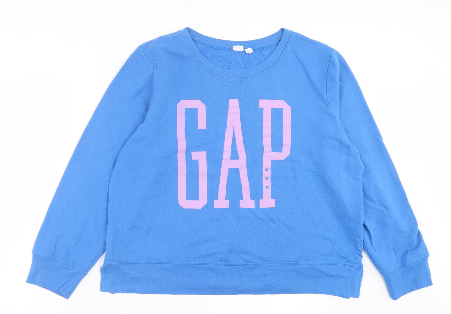 Gap Womens Blue Cotton Pullover Sweatshirt Size XL Pullover