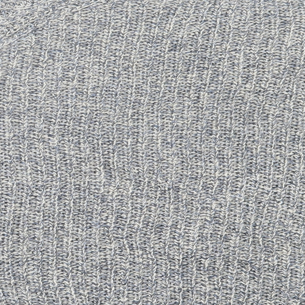 Noon Womens Blue Crew Neck Linen Pullover Jumper Size M