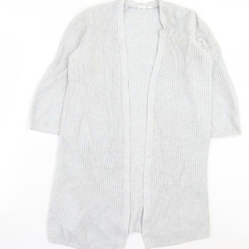 Gap Womens Grey V-Neck Cotton Cardigan Jumper Size S