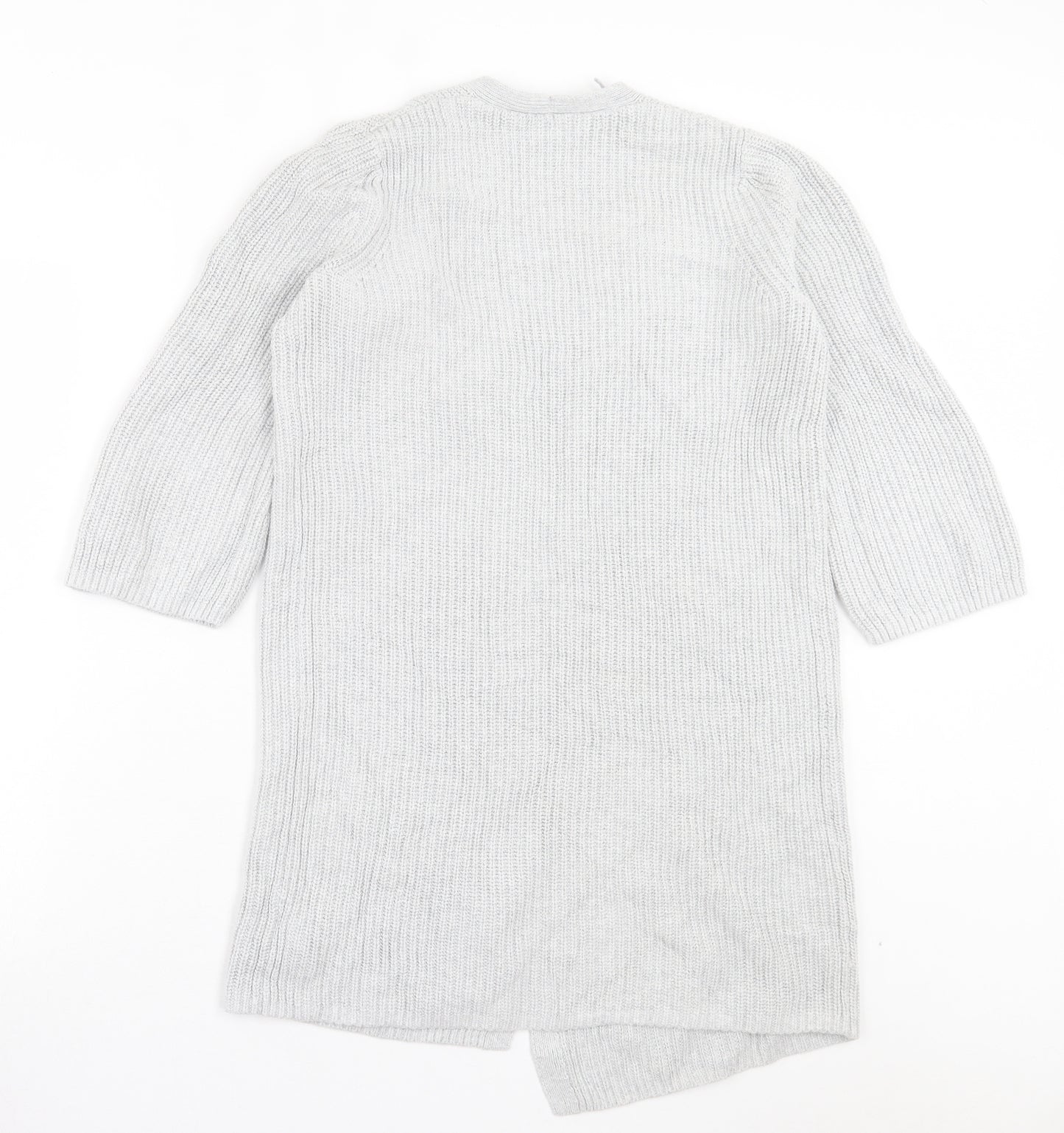 Gap Womens Grey V-Neck Cotton Cardigan Jumper Size S