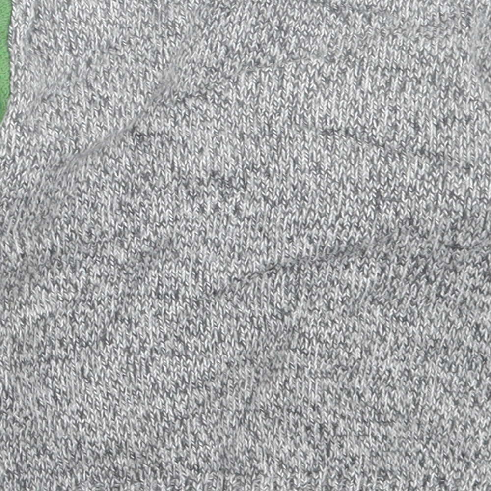 Nutmeg Boys Grey Crew Neck Acrylic Pullover Jumper Size 2-3 Years Pullover - Aligator
