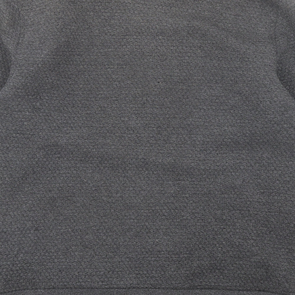 Ted Baker Mens Grey Polyester Full Zip Sweatshirt Size L