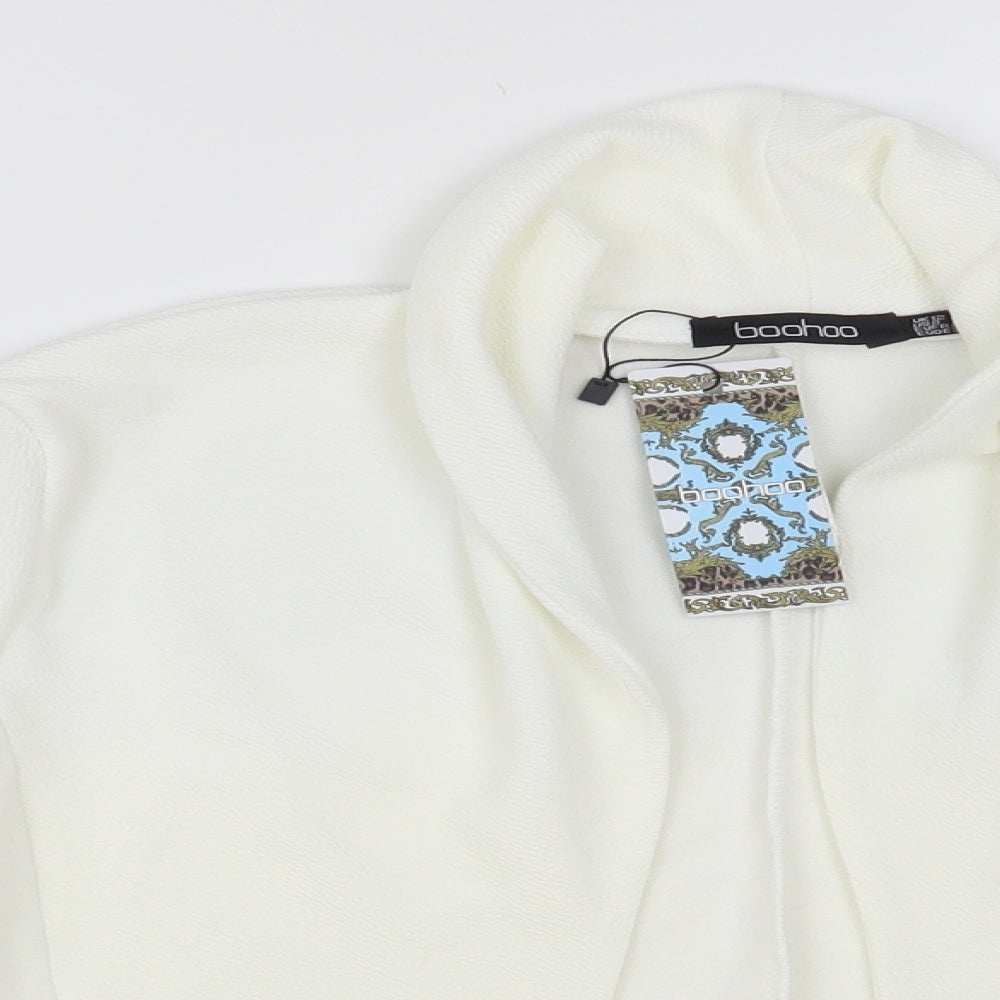 Boohoo Womens White Jacket Blazer Size 12