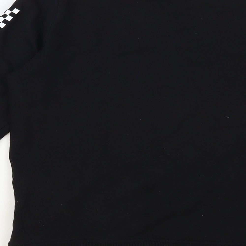 VANS Womens Black Cotton Pullover Sweatshirt Size S Pullover