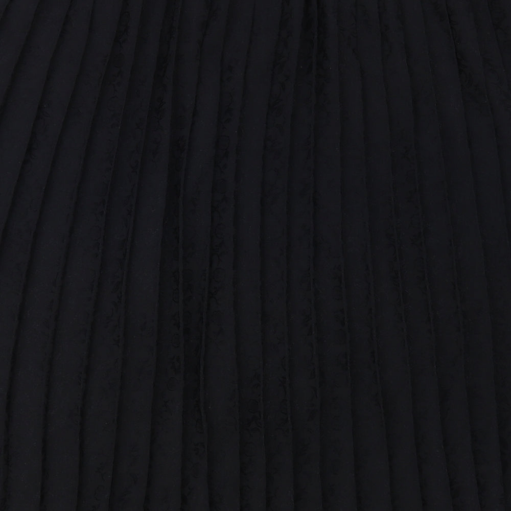Set & Match Womens Black Polyester Pleated Skirt Size 22