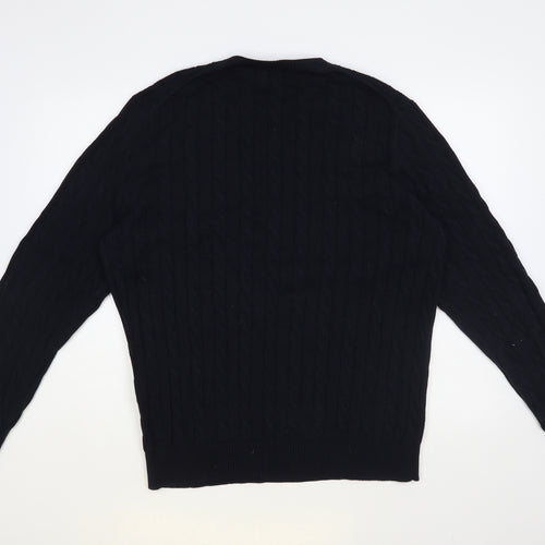 GANT Mens Blue Crew Neck Cotton Pullover Jumper Size XL