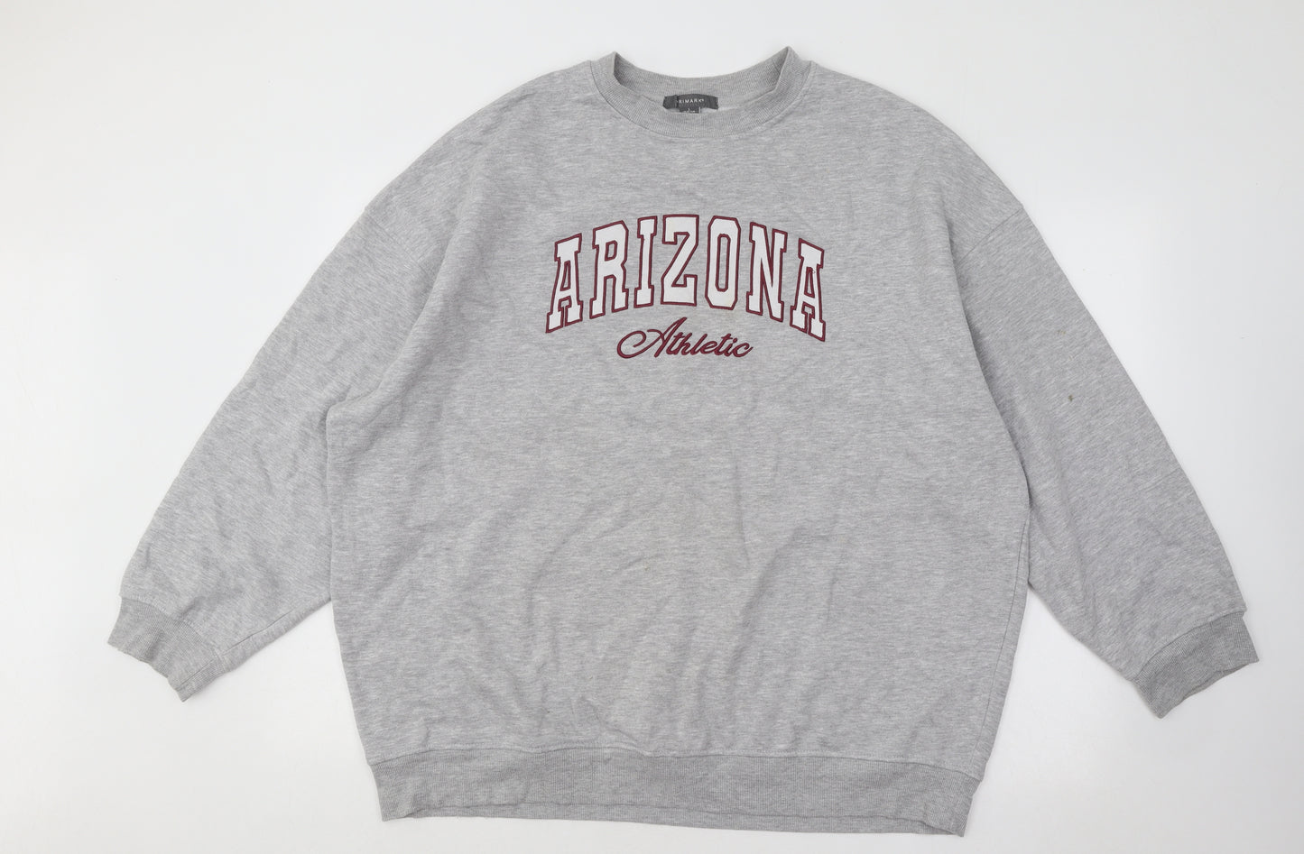 Primark Womens Grey Cotton Pullover Sweatshirt Size 14 Pullover - Arizona