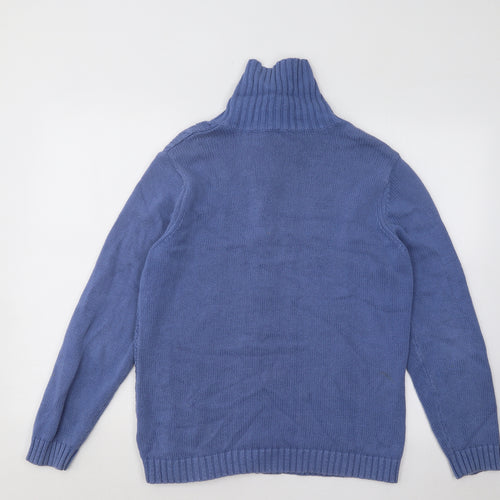 Bonmarché Womens Blue Acrylic Cardigan Jumper Size M