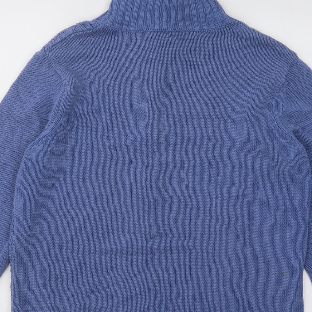 Bonmarché Womens Blue Acrylic Cardigan Jumper Size M