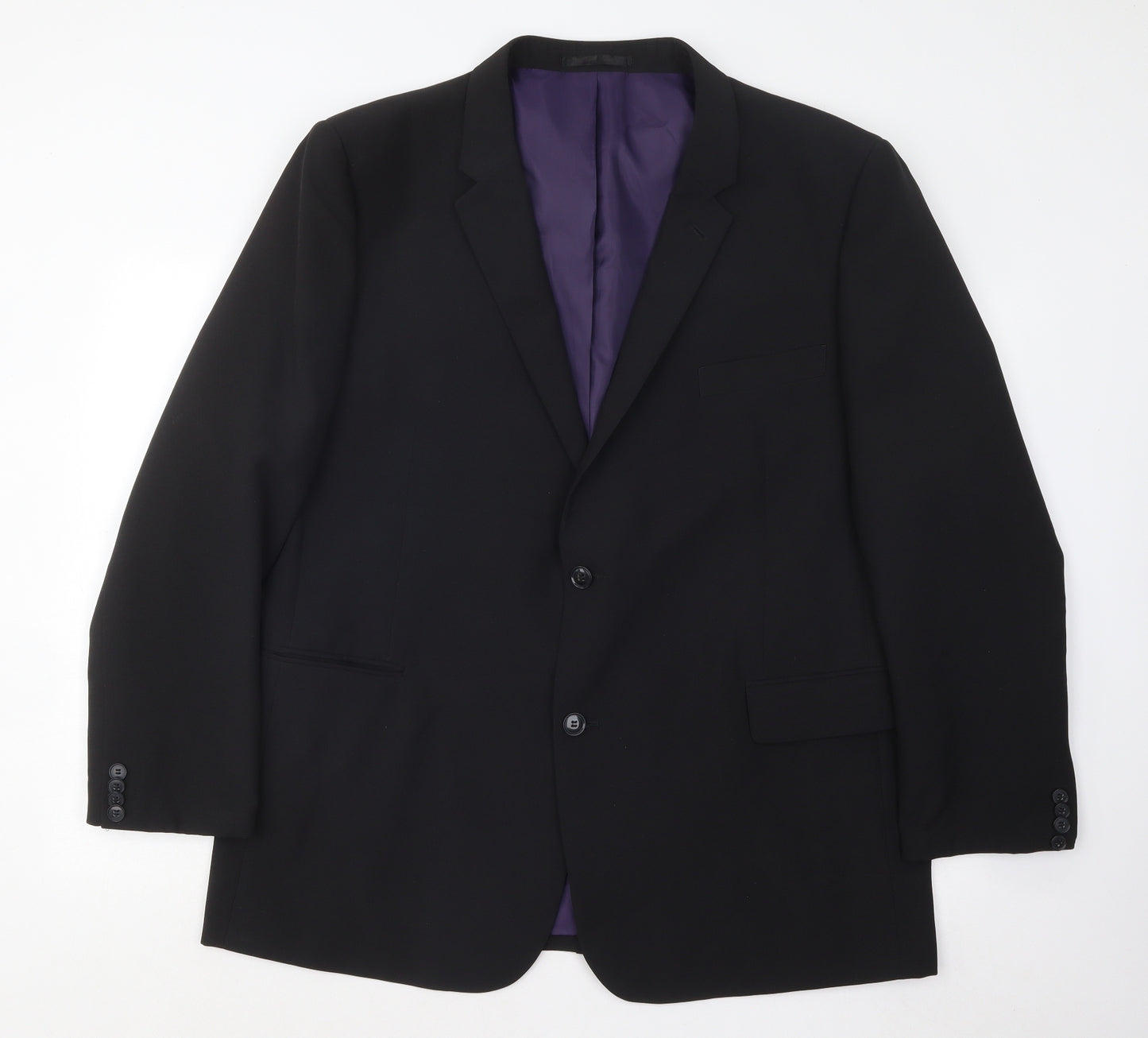 Taylor & Wright Mens Black Polyester Jacket Suit Jacket Size 46