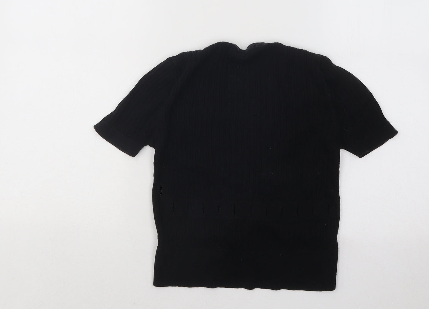Atmosphere Womens Black V-Neck Acrylic Pullover Jumper Size 10