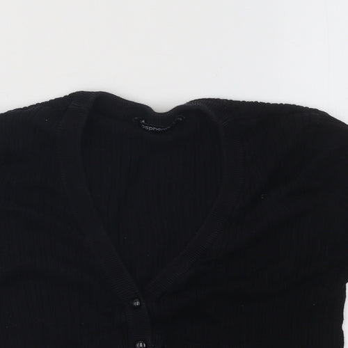 Atmosphere Womens Black V-Neck Acrylic Pullover Jumper Size 10