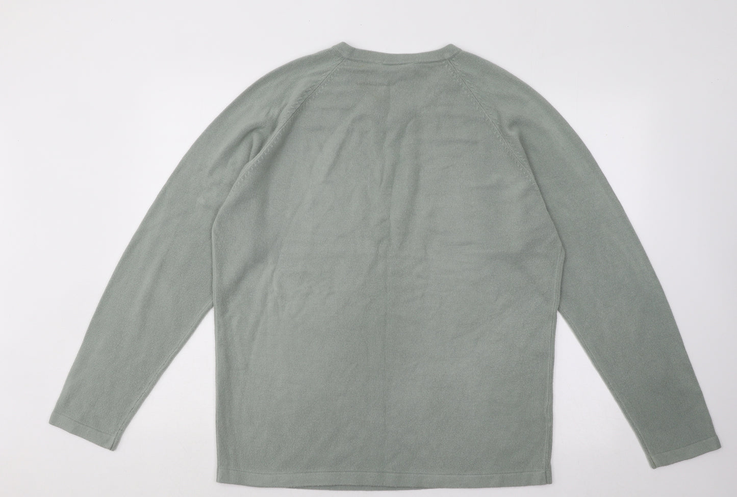 Zantos Mens Grey V-Neck Acrylic Pullover Jumper Size L