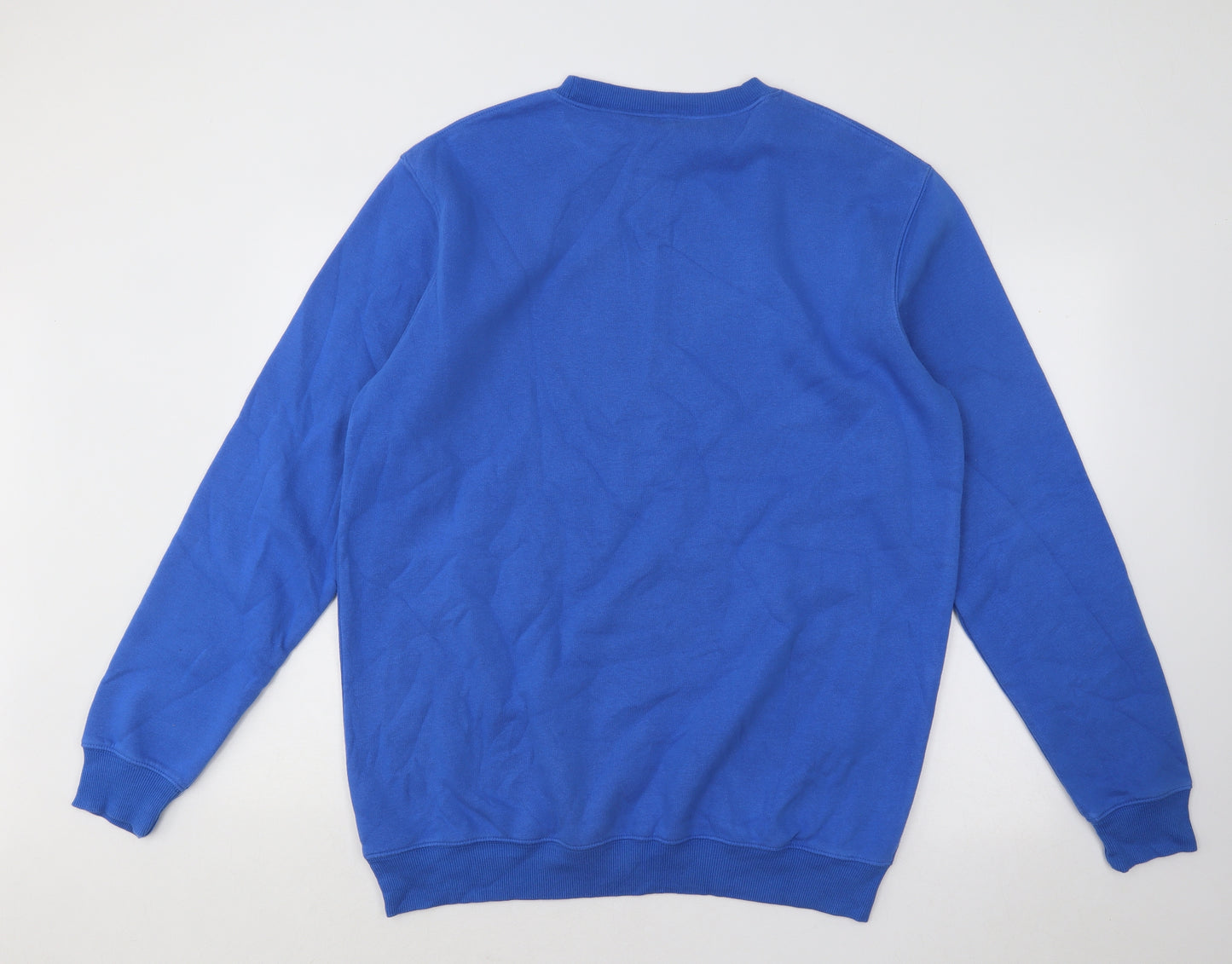 Cotton Traders Mens Blue Cotton Pullover Sweatshirt Size XL