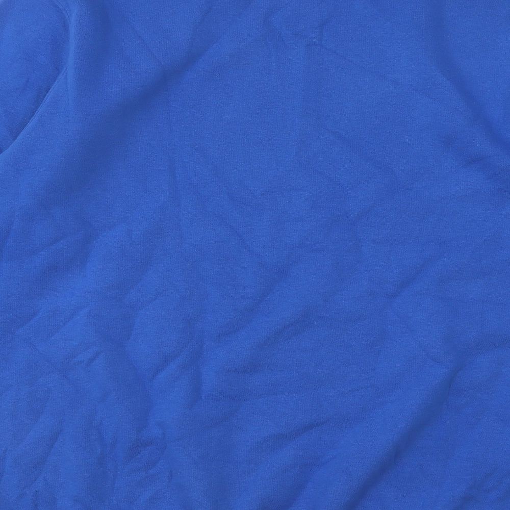 Cotton Traders Mens Blue Cotton Pullover Sweatshirt Size XL