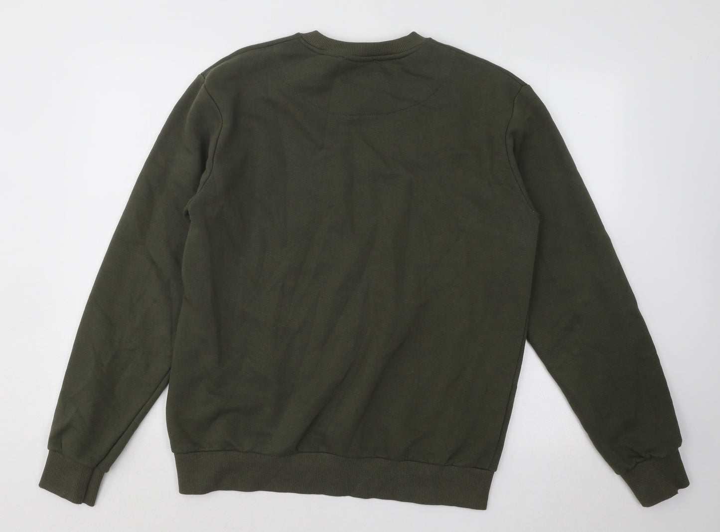 Primark Mens Green Cotton Pullover Sweatshirt Size M