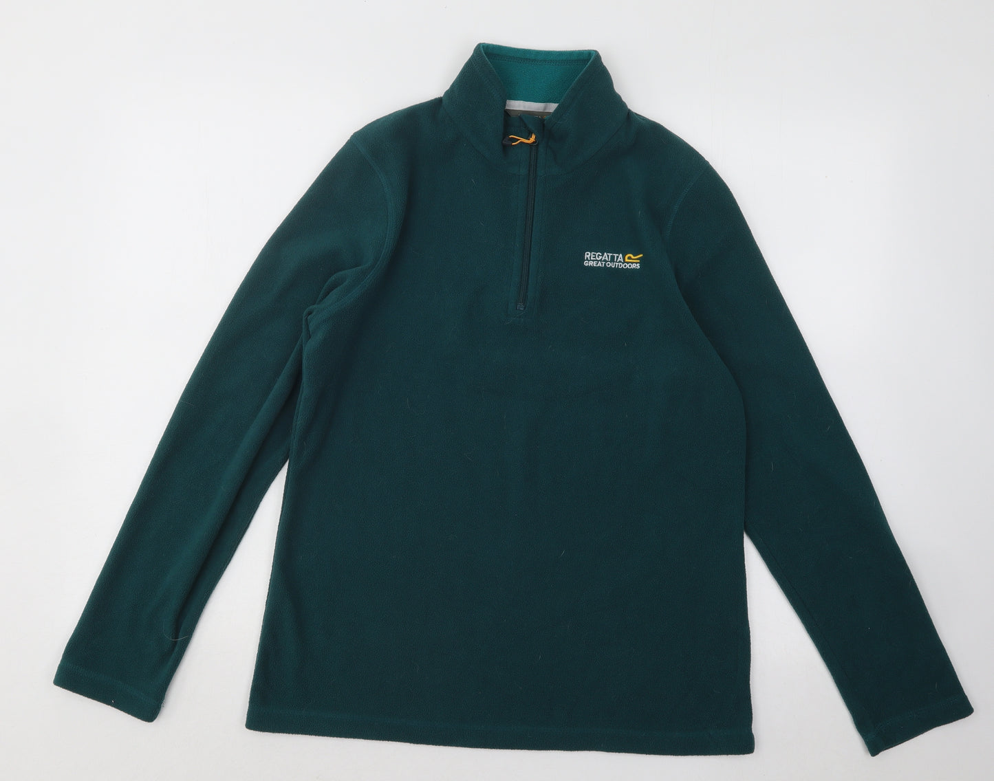 Regatta Womens Green Polyester Pullover Sweatshirt Size 10 Zip