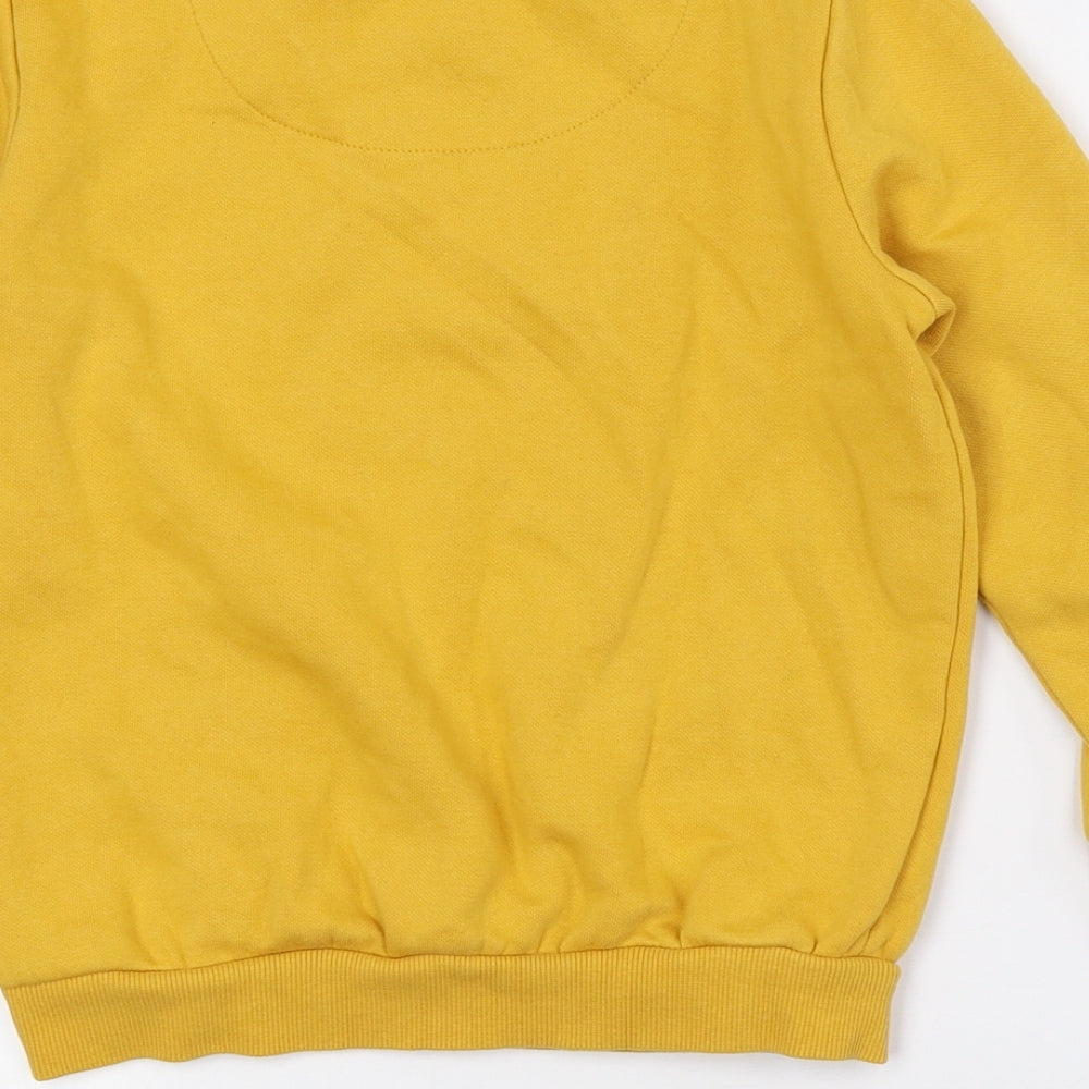 F&F Boys Yellow Cotton Pullover Sweatshirt Size 6-7 Years