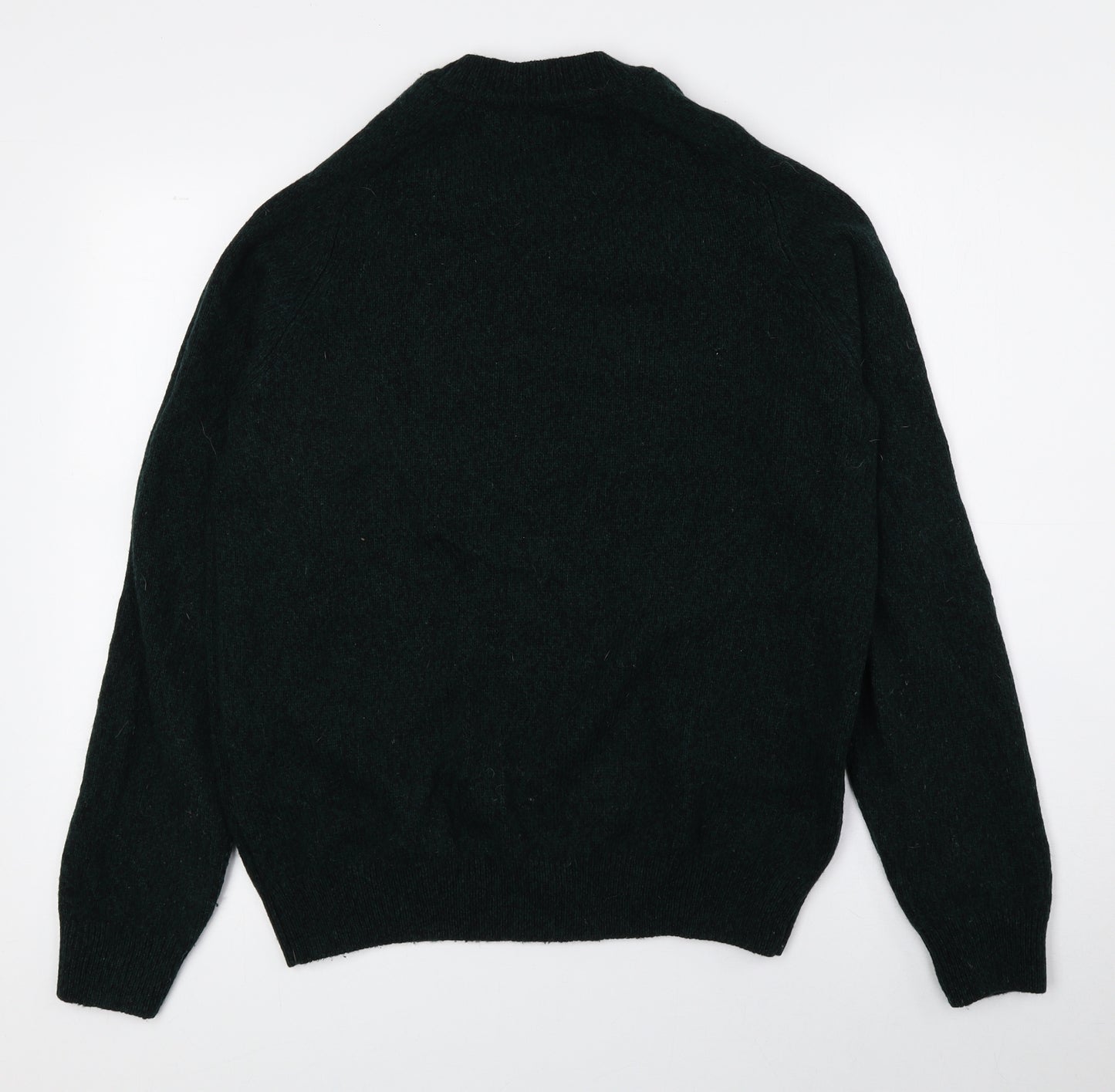 NEXT Mens Green High Neck Wool Pullover Jumper Size L
