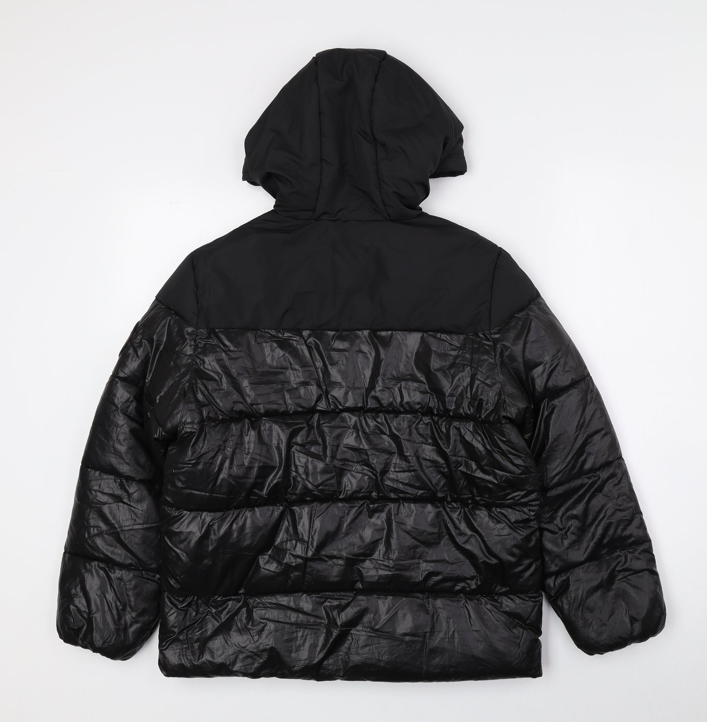 Studio Boys Black Puffer Jacket Coat Size 9-10 Years Zip